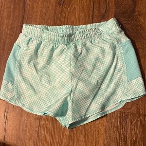 Xersion Kids Aqua Checkered Shorts